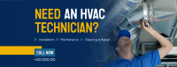 HVAC Technician Facebook cover Image Preview