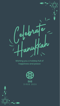 Hanukkah Holiday Facebook Story Design