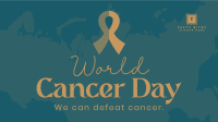 We Can Defeat Cancer Facebook Event Cover Design