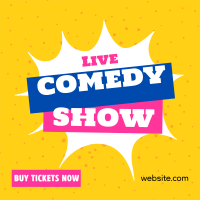Live Comedy Show Instagram Post Image Preview