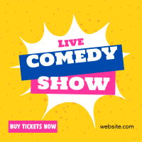 Live Comedy Show Instagram post Image Preview