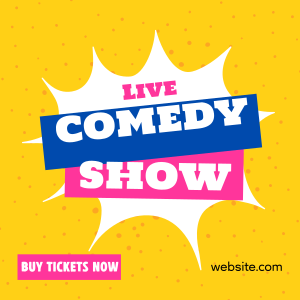 Live Comedy Show Instagram post Image Preview