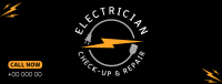 Professional Electrician Facebook cover Image Preview