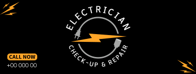 Professional Electrician Facebook cover Image Preview