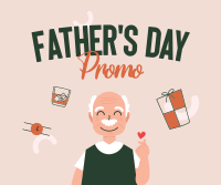 Fathers Day Promo Facebook Post Design