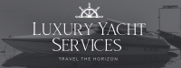 Luxury Yacht Services Facebook Cover Design