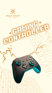 Sleek Gaming Controller TikTok Video Image Preview