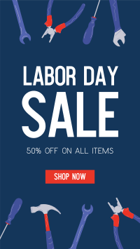 Labor Day Sale Facebook Story Design