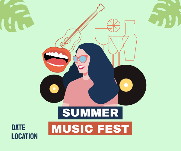 Summer Music Festival Facebook Post Design Image Preview