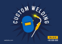 Custom Welding Postcard Image Preview