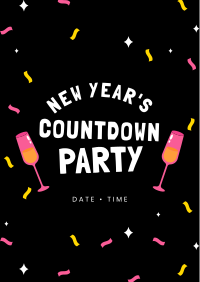 New Year Countdown Party Poster Image Preview