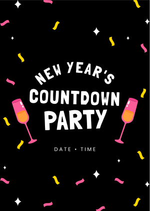 New Year Countdown Party Poster Image Preview