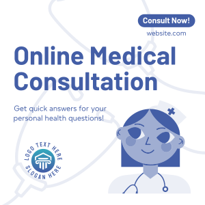 Online Medical Consultation Instagram post Image Preview