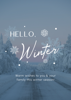 Minimalist Winter Greeting Flyer Image Preview