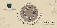 Custom Made Embroidery Twitter post Image Preview