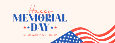 In Honor of Memorial Day Facebook cover Image Preview