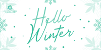 Snowy Winter Greeting Twitter post Image Preview