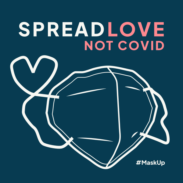 Love Not Covid Instagram Post Design Image Preview