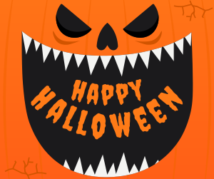 Scary Halloween Pumpkin Facebook post Image Preview