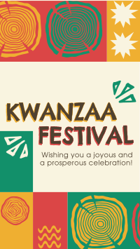 Tribal Kwanzaa Festival YouTube Short Design