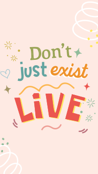 Live Positive Quote Video Image Preview