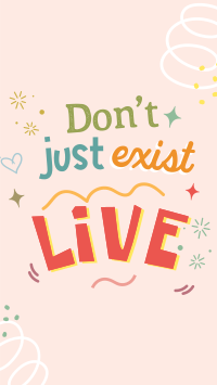 Live Positive Quote TikTok video Image Preview