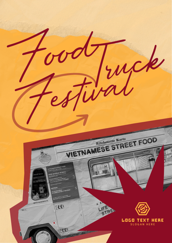 Food Truck Festival Flyer Design Image Preview