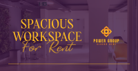 Spacious Space Rental Facebook Ad Design