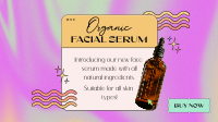 Organic  Skincare Y2K Facebook Event Cover Design