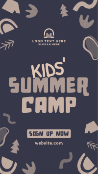 Quirky Summer Camp TikTok Video Design