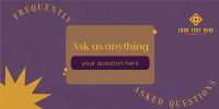 Ask anything Twitter Post Design