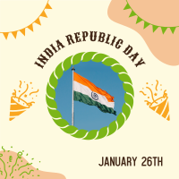 Indian Flag Republic Day Instagram Post Design
