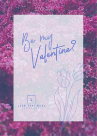Sweet Floral Valentine Flyer Design