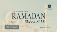 Ramadan Shopping Sale Facebook Event Cover Design