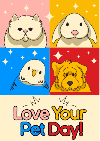 Modern Love Your Pet Day Flyer Image Preview
