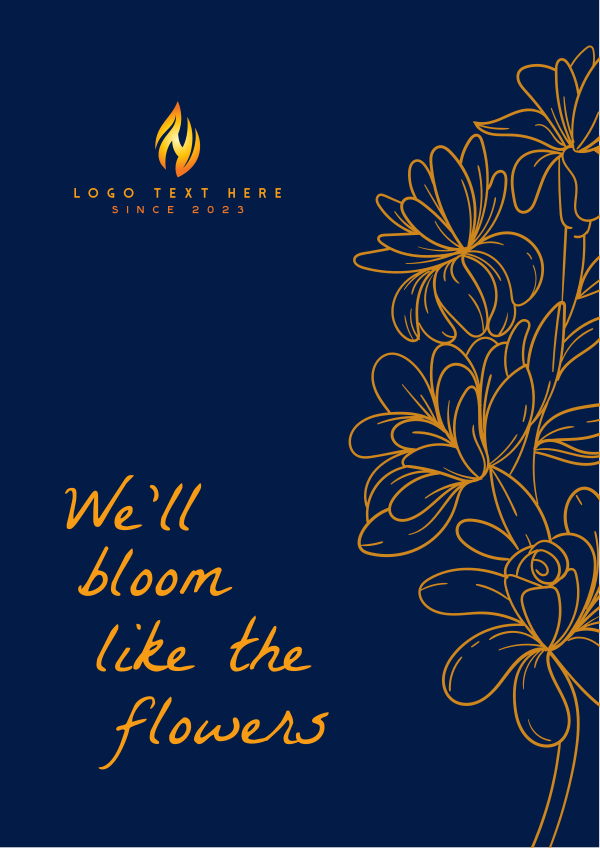 Flowers Bloom Flyer Design Image Preview