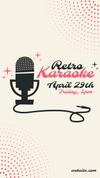 Retro Karaoke Facebook Story Design