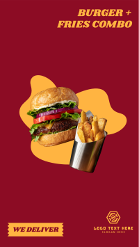 Burger Fries Instagram Story Design