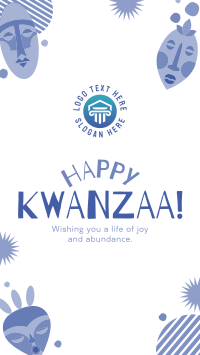 Kwanzaa Mask Facebook Story Design