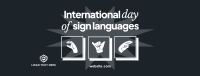 International Day of Sign Languages Facebook cover Image Preview