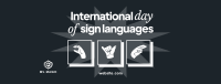 International Day of Sign Languages Facebook Cover Image Preview