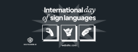 International Day of Sign Languages Facebook cover Image Preview