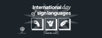 International Day of Sign Languages Facebook Cover Image Preview