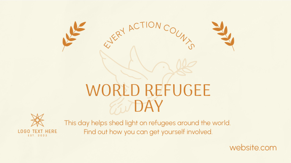 World Refugee Support Facebook Event Cover Design