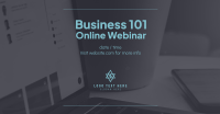 Business 101 Webinar Facebook ad Image Preview