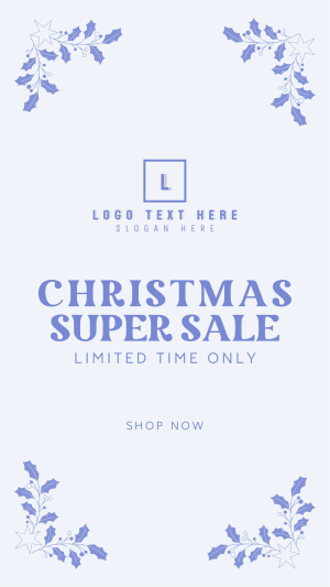 Christmas Super Sale Instagram story Image Preview