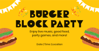 Burger Block Party Facebook Ad Design