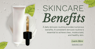 Skincare Benefits Organic Facebook ad Image Preview