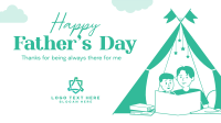 Father & Son Tent Facebook Event Cover Design