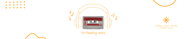 Feeling Retro SoundCloud Banner Design Image Preview